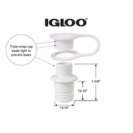 Igloo Replacment Triple Snap Drain Plug