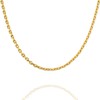 PAVOI Italian Solid 925 Sterling Silver Chain Necklace, 22K Gold