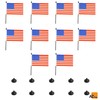 AZ FLAG Pack of 10 USA Table Flags 8.25 x