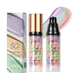 메이크업 전 3 in 1 페이스 프라이머, SPF 50 자외선 차단제 및 컬러 코렉터, 오래 지속되는 수분 보충 베이스, 잔주름 매끄러움, 오일 컨트롤, 톤 보정, 모공 블러, 3 in 1 Face Primer Before Makeup, SPF 50 Sunscreen and Color Corrector, Long-lasting Moisturizing Base, Smooths Fine Lines, Oil Control, Tone Correction, P