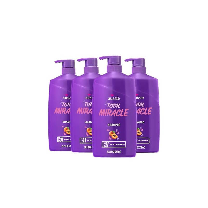 Aussie Total Miracle Collection 7N1 Shampoo, 26.2 Fluid Ounce (Pack