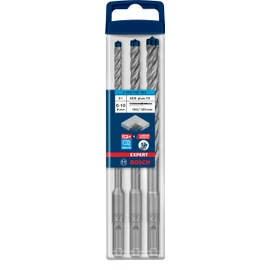 Bosch 3x EXPERT SDS plus-7X Hammer Drill Bit Set (for Soft stone, Hard stone, Ø 6-10 mm, Professional Accessory Rotary Hammer Drill)
