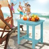 Y&M Outdoor Side Table, HIPS Adirondack Small Single Table, Waterproof
