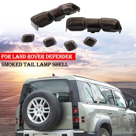 ABS Car Rear Lamp Smoked Tinted Tail Light Cover Compatible with 2020 2021 2022 Land Rover Defender Accessories, Shade Brake Indicator Light Reversing Lamp Protection for LR Defender 110 Accessories