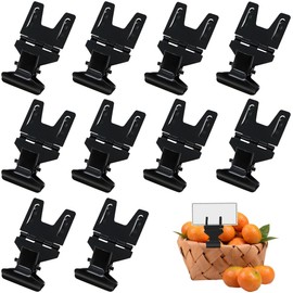 Pop Clips, Metal Clips, Set of 10, 180° Rotation Angle Adjustable Clips, Price Tags, Stands, Displays, Sign Holder, Commercial Use, Business Cards, Stores, Displays, Displays, Supermarkets, Fruit