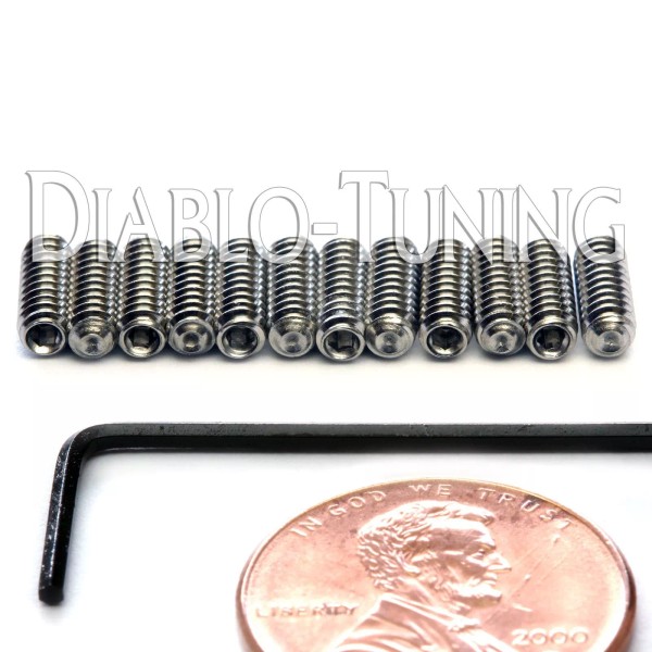 MonsterBolts #4-40 x 5/16" Stainless Steel Saddle Height Screws 12