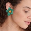 TTPSRY Earrings Simple Flower Earrings Colourful Matte Earrings Hypoallergenic Cute