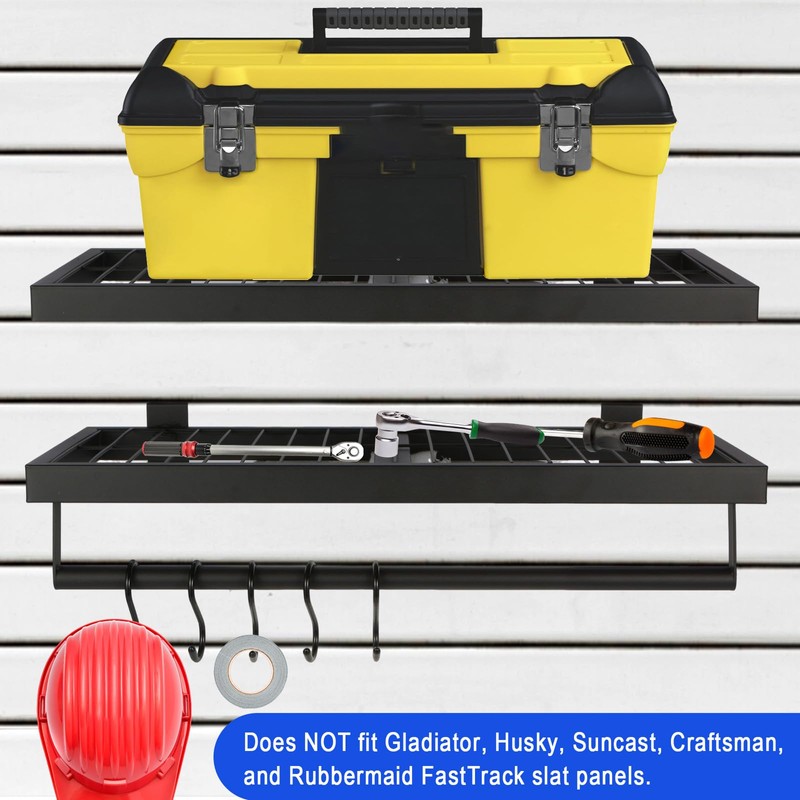Posnaland Slatwall Shelves, Slatwall Shelf, Slat Wall Accessories, Heavy Duty