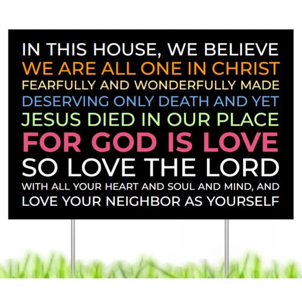 Tunzasigns In this house we believe that God has the