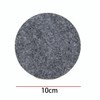 6 PCS Gray Felt Coasters, 10cm Round Felt Coasters, Heat
