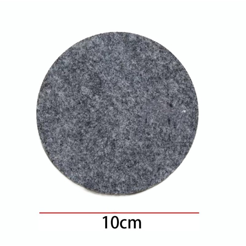 6 PCS Gray Felt Coasters, 10cm Round Felt Coasters, Heat