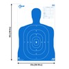EZ-Aim B27 Silhouette Paper Shooting Target, 23 x 35, 50-Pack