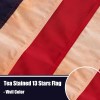 Bradford Embroidered Tea Stained Betsy Ross Flag 3x5 ft Outdoor