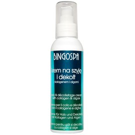 Anti Falten Hals und Dekolleté Creme mit Kollagen und Algen 135g BINGOSPA