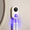 Wall Mounted Toothbrush Holder with Auto-Inductive Cover,Clean, Dry,LED Smart Screen,Electric