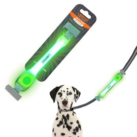 LaRoo Safety LED Light Strip for Dogs Cats, LED Light Flashing Light with Velcro Fastening, Easy to Attach to Collar Lead and Harness, Waterproof Luminous Outdoor Sports