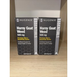 Nugenix Horny Goat Weed Men’s Essentials 2 Pack 60 Caps Exp 04/2026
