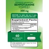 Benfotiamina Natures Truth 300mg 60 Cápsulas Vitaminas Sin Gluten