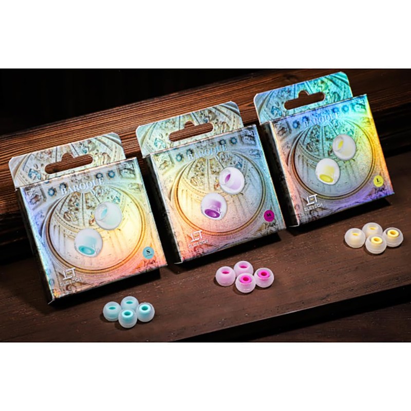 ELETECH Baroque Earbuds, 2 Pairs, Stage S (2 Pairs)