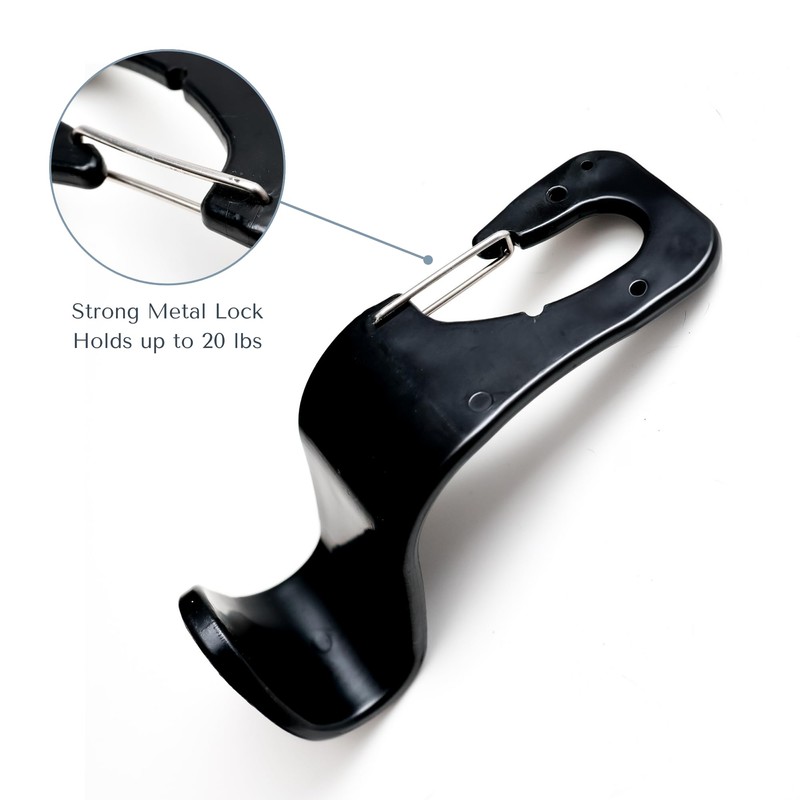 Car Seat Hooks 4 Pack | Back Seat Organizer |