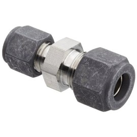 Parker CPI 6-4 HBZ-SS 316 Stainless Steel Compression Tube Fitting, Reducing Union, 3/8" Tube OD x 1/4" Tube OD