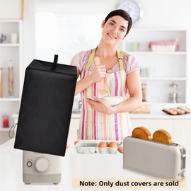 Cover for Bella 2 Slice Slim Toaster, Waterproof and Dustproof Nylon Protective 2 Slice Cover Case Compatible with Bella Toaster Slim(Black)
