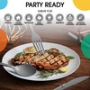 Exquisite Silver Plastic Forks 50 Pieces Silver Forks Disposable Utensils