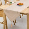 SANLEHAUSE Table Runner Linen Beige 32 x 220 cm, Tablerunner