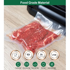 UTILIMATES Vacuum Sealer Bags for Food, BPA-free Puncture Prevention Heavy Duty Vacuum Sealer Bags Rolls 8 Inch 50 Feet 2-pack, Ideal for Custom Fit Food Saver, Seal a Meal, or Sous Vide