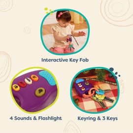 B. toys B. toys C Toy Car Keys C Key Fob with Lights & Sounds C Interactive Baby Toy C Pretend Keys for Babies, Toddlers C 10 Months + C FunKeys C Purple