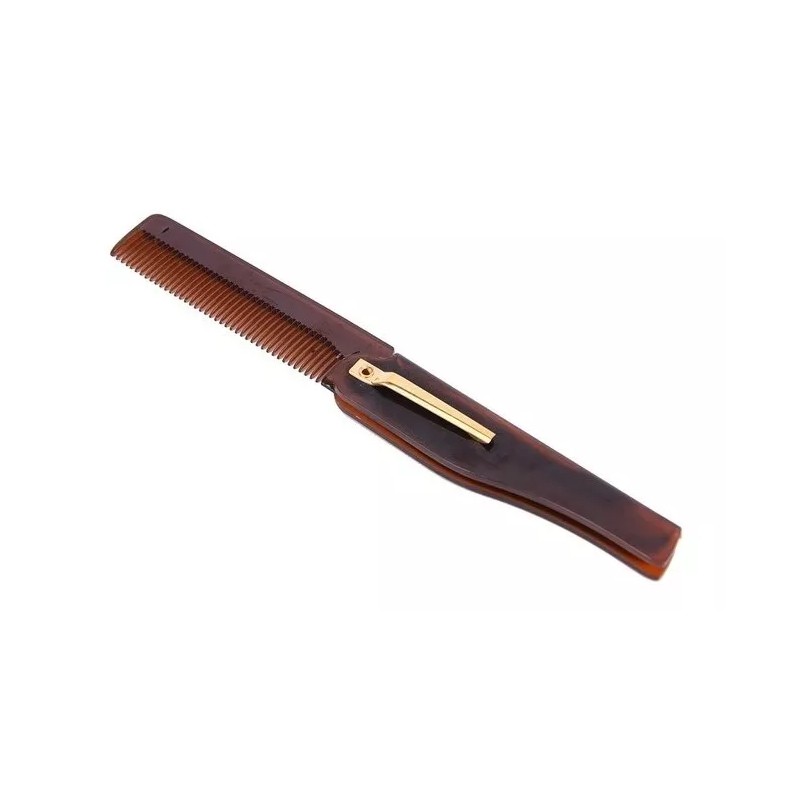 By wilamp Peine Plegable De Bolsillo Portátil Cabello Barba Y