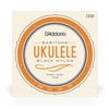 D'Addario Baritone Ukulele Strings, Black Nylon, EJ53B, 4-String Set, Pack