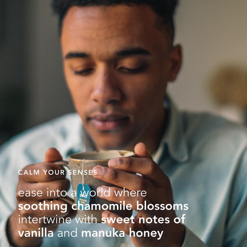 Pukka Calming Chamomile, Vanilla & Manuka Honey Organic Herbal Tea,