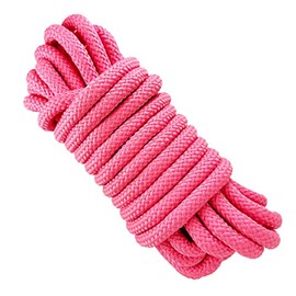 12MM Heavy Duty Rope Cord. Paracord. Polyester Climbing Rope. Strong Thick Braided Outdoor Rope. Made in Spain. 10M. Pink