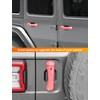 Savadicar 5-Piece Pink Door Handle Cover Trim Set for Jeep