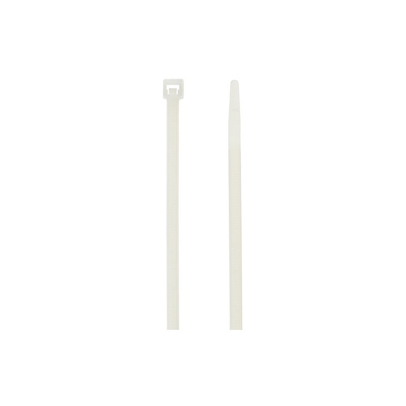 Eagle Aspen 501028 Temperature-Rated Cable Ties, 100 pk (White, 7.5")