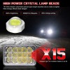 CHUSYYRAY 4PCS 4x6'' LED Headlights Hi/Lo Beam For Freightliner 1988-2010