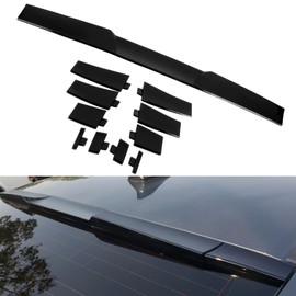 cciyu Adjustable Roof Spoiler Universal Fits for Most Vehicles Rear Window Roof Spoiler ABS Glossy Black