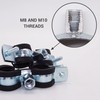 SKIR'CO Double Pipe Holders with Rubber Lining for 15-19 mm