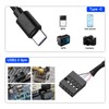 MEIRIYFA USB 2.0 9Pin 10Pin Header to USB C Adapter