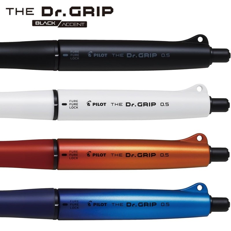 Pilot Mechanical Pencil The Doctor Grip Black Accent 0.3mm Matt