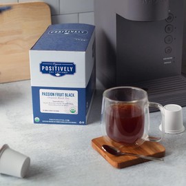 Organic Positively Tea Company, Passion Fruit Black Tea, K-Cup Compatible, 24 Pods