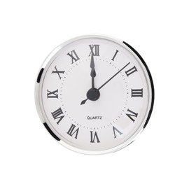 MovFlax Mini Round Quartz Clock Insert, 3-1/8 Inch (80 mm), 1 Piece