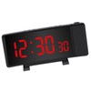 Projection Alarm Clock with 2 USB Ports LED Curved Display
