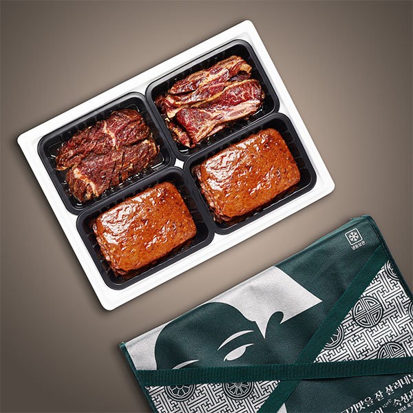 [Janggeum] Seasoned beef economical set no. 1 / [장금이] 양념소고기 알뜰세트 1호