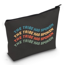 Funny Tv Show Cosmetic Bag The Tribe Has Spoken Makeup Zipper Pouch Bag Inspired Gift for Fans (Has Spoken Bag CA)