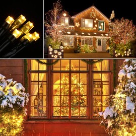 Toodour Christmas Lights Outdoor, 338ft 1000 LED Christmas String Lights, 8 Modes, Timer, Waterproof Christmas Fairy Twinkle Lights for Home Garden Yard Wedding Party Tree Xmas Decors - Warm White