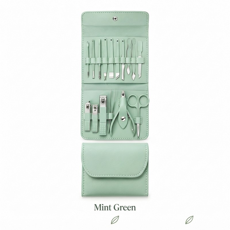16-Piece Manicure Set with Travel Case, Professional Nail Clippers and