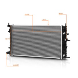 DPI-2607 OE Factory Style Aluminum Core Radiator Compatible with 00-05 Saturn L L300 LS LW Sedan Wagon