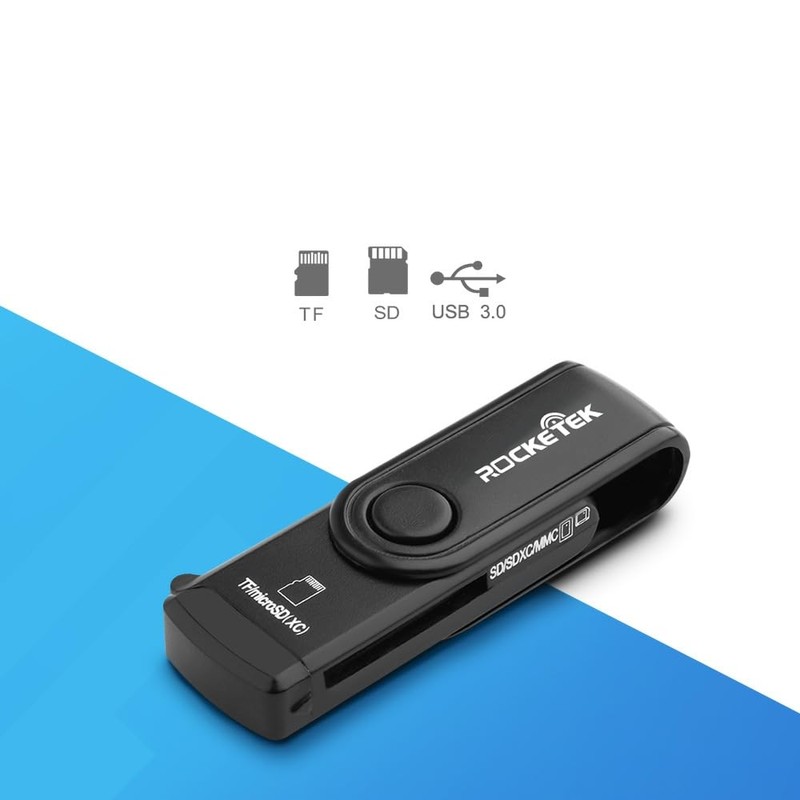 USB 3.0 SD/TF Card Reader, Multi Memory Card Reader Adapter